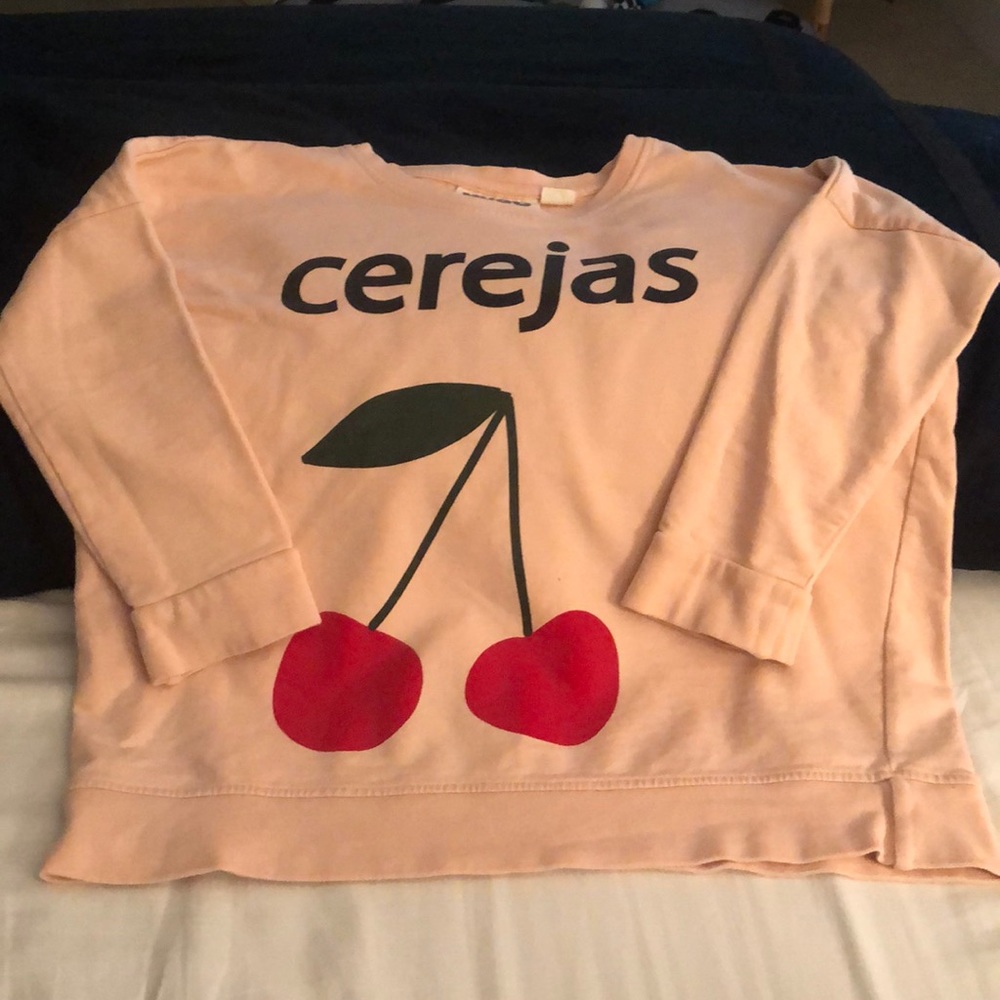 Hugo Loves Tiki Cerejas/cherries 🍒 Top Size 8